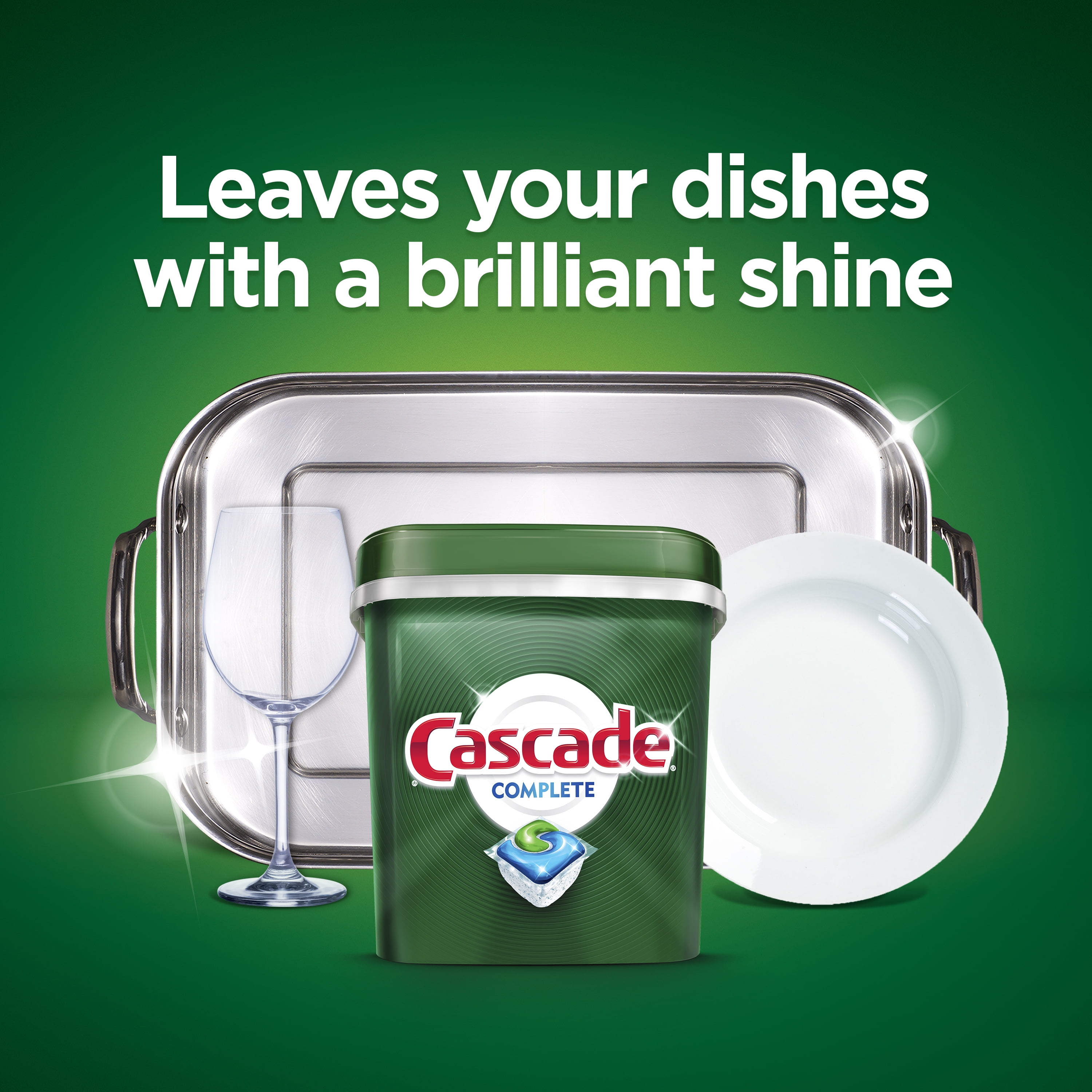 Cascade Complete ActionPacs Dishwasher Detergent, Fresh Scent, 63 Ct