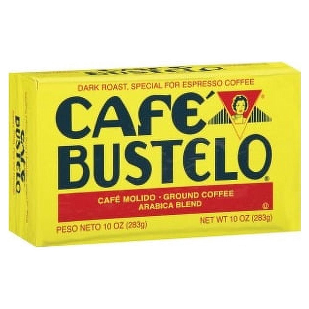 Caf Bustelo Dark Roast Ground Coffee Ground Arabica - Dark/Bold - 10 oz Per Can - 24 / Carton