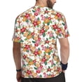 thumbnail image 2 of Wukai Pineapple Flower Print Men's Short-Sleeved Mesh T-Shirt,Quick-Dry Short Sleeve Workout T-Shirt-X-Small, 2 of 8
