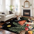 thumbnail image 2 of Large Area Rugs for Living Room Bedroom, Spring Mushrooms 8'x10' Rug Washable Carpet Runner Indoor Outdoor, Farmhouse Pastoral Botanical Stars Rustic Non Slip Floor Mats Rug for Kitchen, Patio, 2 of 8