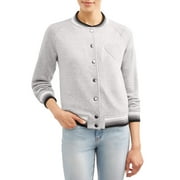 EV1 from Ellen DeGeneres Fleece Heart Patch Bomber Jacket Women's