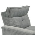 thumbnail image 5 of Lexicon Tesoro 3-Piece Wood & Fabric Love seat with Cupholders in Dark Gray, 5 of 9
