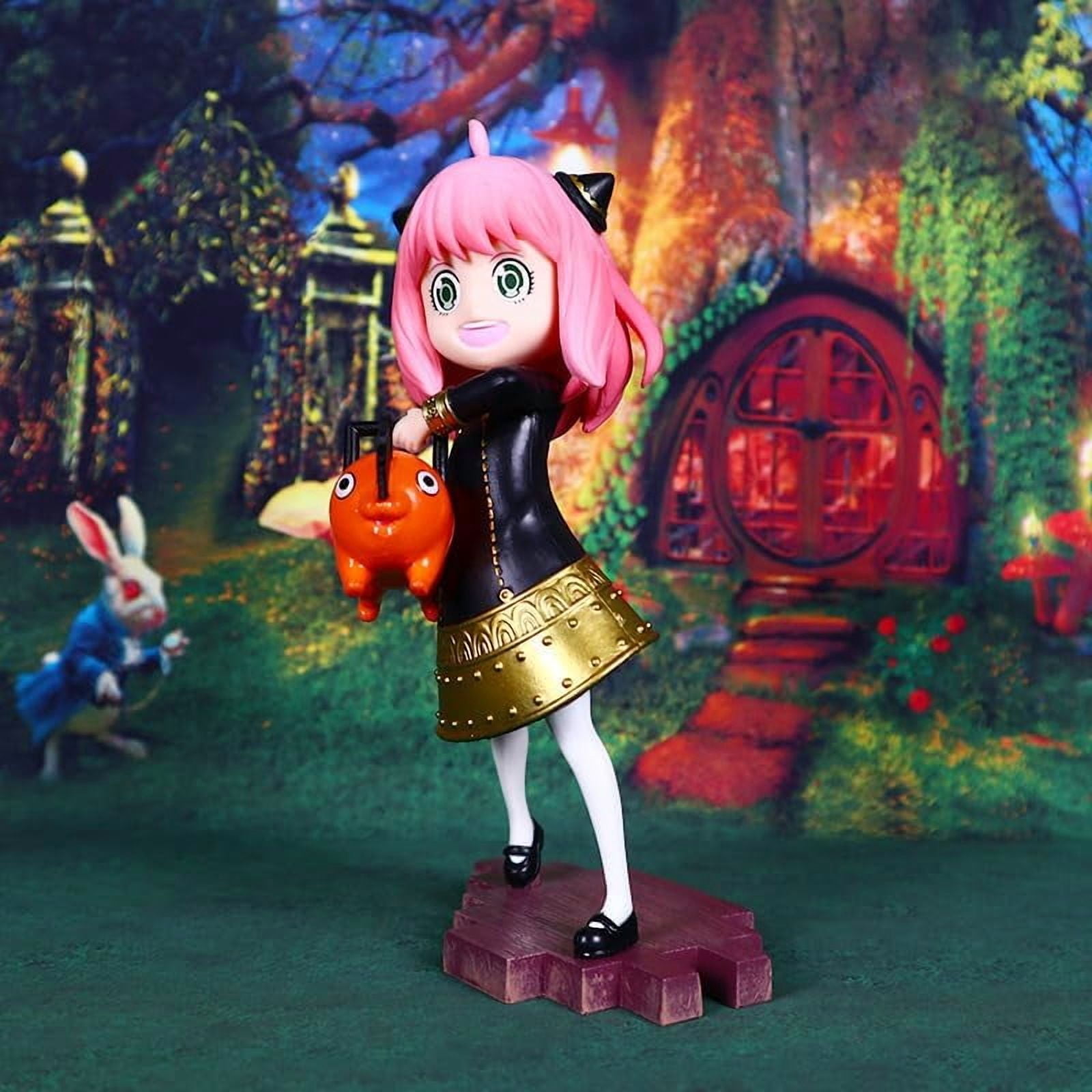Newly Anya Figure Standing Anya Figurine 18cm/7.1inch Handmade PVC Anime Manga Game Character Cosplay Model Statue Collectible Craft Gift (a)