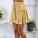 thumbnail image 4 of Minnieouse plisada con volantes para mujer acampanada de cintura alta para niñas y mujeres Prendas para la parte inferior del cuerpo amarillo XXL, 4 of 6