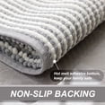 thumbnail image 2 of Awesome Home Ombre Chenille Non-Slip Bath Rug 20"Wx32"L - Grey, 2 of 5