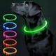 thumbnail image 1 of Collar LED para perros Colaseeme, recargable por USB, TPU, color verde, 1 of 6