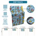 thumbnail image 6 of Blue Children's Day Table Runner 90 Inches, Car Tree Stars Modern Abstract Art Cartoon Bed Runner Dresser Scarves Tabletop for Indoor Outdoor Parties/Ceremony/Banquet, 13" x 90", 6 of 9