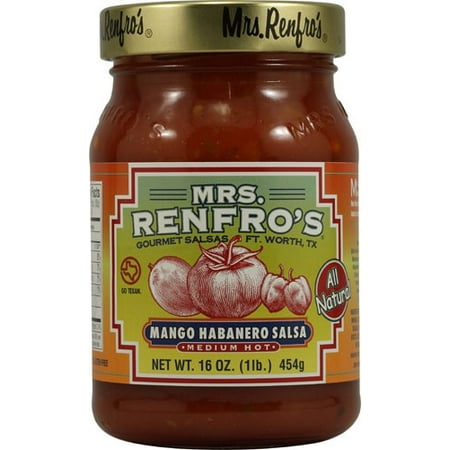 Mango Salsa Ingredients - (2 Pack) Mrs. Renfro's Habanero Salsa Medium Hot Mango 16 oz