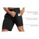 thumbnail image 4 of Shorts CRZ YOGA 2 en 1 para correr 23 cm secado rápido XL negro, 4 of 6