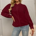 thumbnail image 2 of Odeerbi Chiffon Tunic Tops for Women Loose Solid Color Blouse Classic Button Long Sleeve Shirt Yellow, 2 of 9