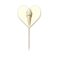 thumbnail image 1 of Brown Hand Drawings Sweet Ice  Toothpick Flags Heart Lable Cupcake Picks, 1 of 3