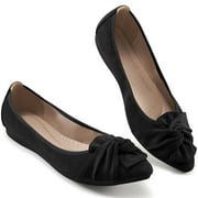 Ecetana Womens Flats Pointed Toe Ballet Flats for Women Comfort Soft Slip On Flat Shoes