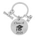 thumbnail image 1 of unbranded Llaveros Conmemorativos Graduación Clase 2026 Plateado Recuerdo Para O Cartera, 1 of 8