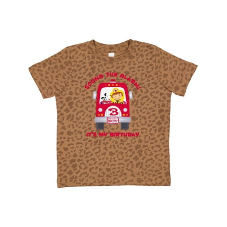 

Inktastic Fire Truck 3rd Birthday Boy Gift Toddler Boy Girl T-Shirt