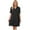Black, variant on Diufon Women's Nightgowns Summer Casual Lace V Neck Short Sleeve Pajamas Dress Plus Size Home Sleepwear
