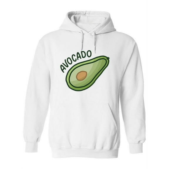 Half Avocado Fruit Hoodie Women -Image by Shutterstock, Female Small