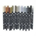thumbnail image 2 of Tombow Dual Brush Pen Set, 20-Colors, Neutral Palette, 2 of 6
