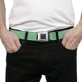 thumbnail image 3 of Buckle-Down Belt, Seatbelt Buckle Belt, Solid Rainforest Green, 30 to 44 Inches, 3 of 9