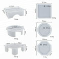 thumbnail image 5 of Silicone Coaster Molds With Storage Box 4 Styles Lightweight Reusable Mold For Diy Art Craft Cup Mats, 5 of 7