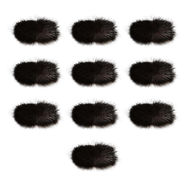 10 paquetes de bolas de pompones artesanales Sunnimix multicolor piel Artificial para ropa Bufandas Bolsas
