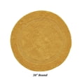 thumbnail image 2 of Better Trends Round Bath Mat 30" Diameter Elegant Reversible Bath Rug, Extra Soft Cotton for Ultimate Comfort, Absorbent, Ideal for Half Baths and Powder Rooms, (Yellow) Lux Collection, 2 of 6