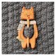 thumbnail image 1 of Lindo Animal Otoño e Invierno suéter broche de madera bufanda suéter forma de alfiler decoración hebilla fija, 1 of 2