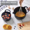 thumbnail image 4 of COOK WITH COLOR Mixing Bowls Set 6-pcs, Non-Slip Mixing Bowls with Pour Spouts & Handles, Black, 4 of 8