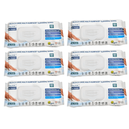 Bleach Free Multi Surface Cleaning Wipes Pack of 6