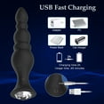 thumbnail image 3 of Vibrating Anal Beads Butt Plug Adult Sex Toys for Men Women Couples, Rechargeable Anal Plug with 10 Vibration Modes, Remote Control Vibrator Anal Dildo Male Prostate Massager, 3 of 5