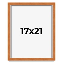 17x21 Shadow Box Frame Brown | 0.875 Inches Deep Real Wood Contemporary Shadowbox Display Frame |