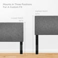 thumbnail image 7 of Modway Taylor Full/Queen Upholstered Linen Fabric Headboard in Light Gray, 7 of 7