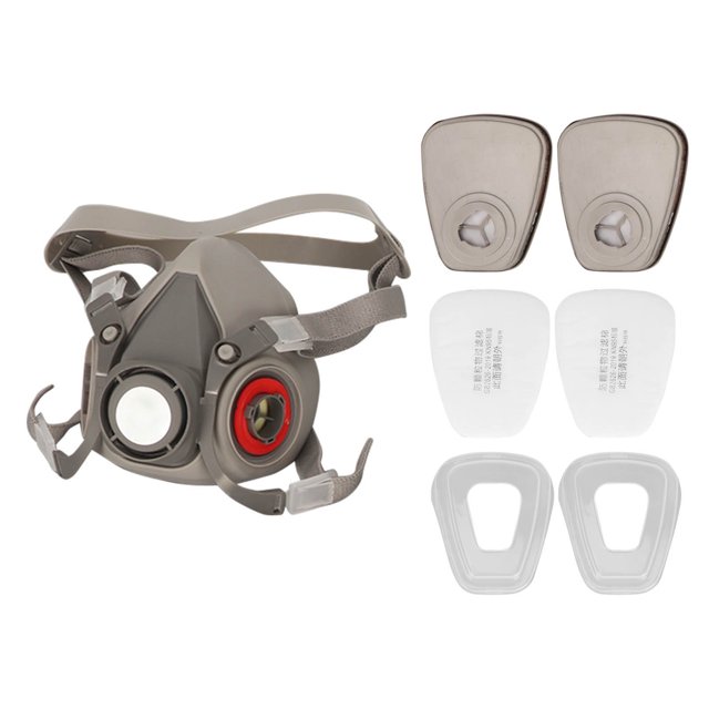 Cubierta reutilizable de media cara, 7 piezas de protector facial a prueba de polvo, medio rostro, protector reutilizable, juego de cubierta de media cara diseñado con precisión