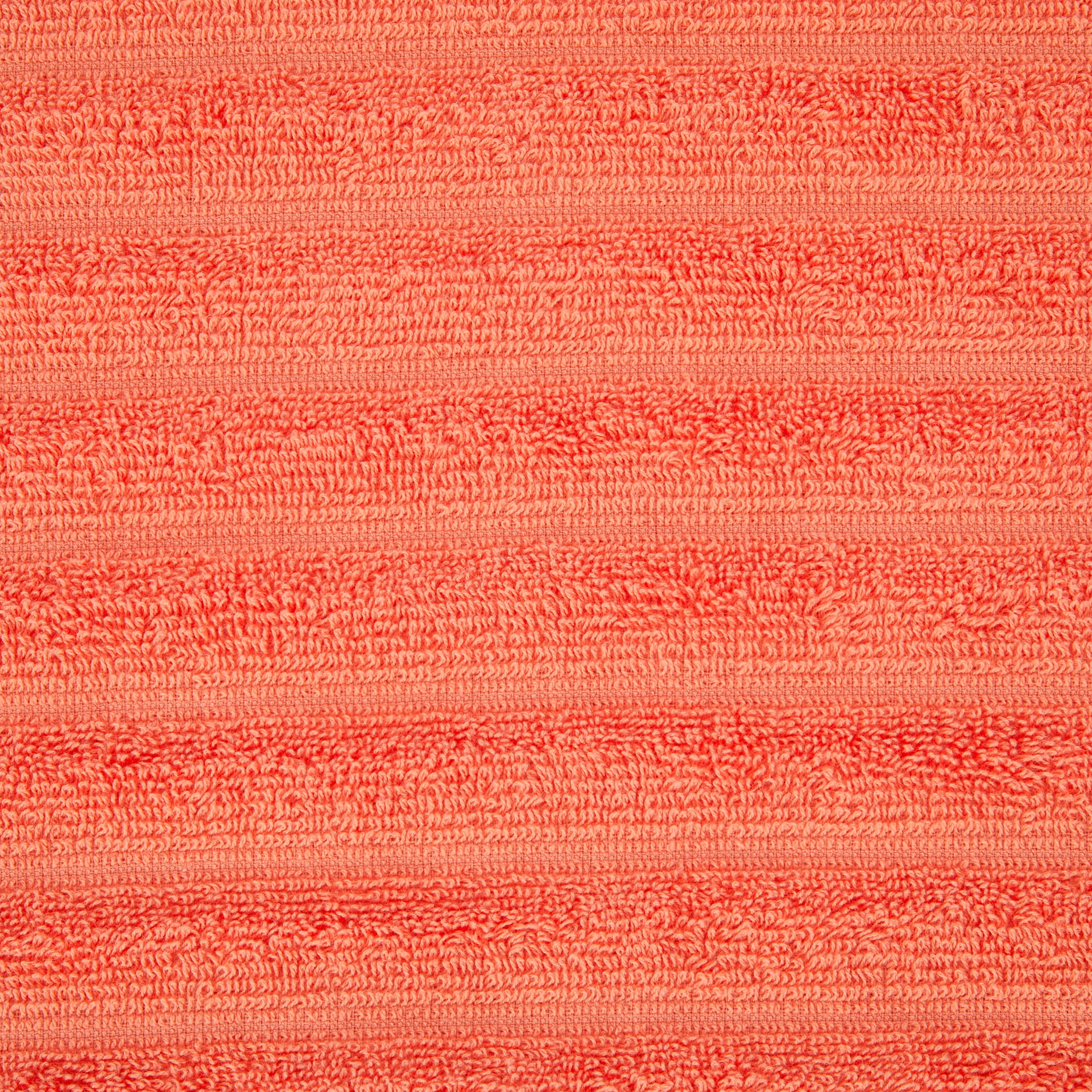 Mainstays by Becky G. & Alejandra 100% Cotton Performance Textured Bath Towel with Fringe, Mandarin Orange