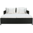 thumbnail image 2 of SAFAVIEH Cadeo Outdoor Patio Daybed, Black/Beige, 2 of 11
