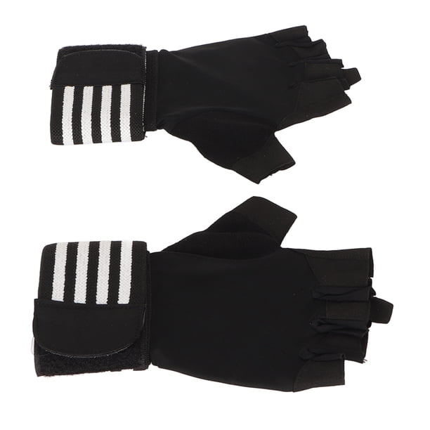Guantes De Medio Dedo Para Fitness, Guantes De Entrenamiento Transpirables, Protectores Suaves Negros Para Mancuernas Para Gimnasio