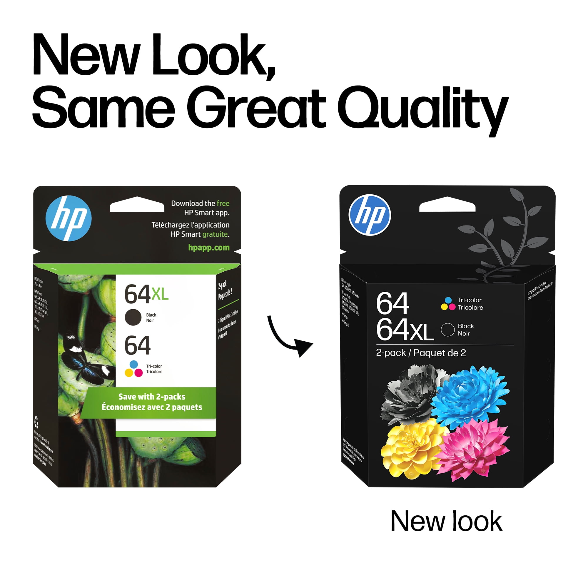 HP 64XL Black HP 64 Tri-Color 2-Pack Ink Cartridge 3YP23AN