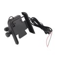 thumbnail image 4 of Soporte para teléfono de motocicleta, 5 V, 2,1 A, carga rápida por USB, 12 a 24 V, resistente al agua, giratorio 360°, antideslizante para motocicleta, 4 of 12