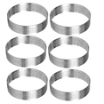 thumbnail image 1 of 6Pcs 18cm Circular Tart Rings with Holes Round Stainless Steel Fruit Pie Quiches Cake Mousse Mold Kitchen Baking Tool, 1 of 7