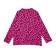 thumbnail image 6 of KLHDSF Women's Leopard Print Knit Cardigan Button Down Long Sleeve Crew Neck Slim Fit Fall Streetwear Casual Jacket for Women Hot Pink L, 6 of 8