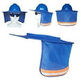 thumbnail image 3 of 2 piezas de sombrero duro parasol protector de cuello cubierta de capucha de seguridad de visibilidad reflectante sombrero duro visera de ala com Sunnimix Parasol de casco duro, 3 of 8