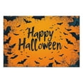 thumbnail image 2 of Placemats Set of 6 Happy Halloween Bat Scary Place Mats Durable No Slip Dining Table Mats for Wedding Restaurant & Camping Farmhouse Spooky Halloween Dining Table Mats, 2 of 3