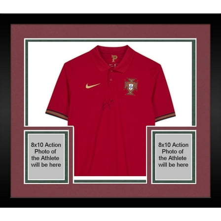 Framed Bruno Fernandes Portugal National Team Autographed 2020-2021 Home Jersey - Front Signed - Fanatics Authentic Certified