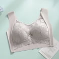 thumbnail image 2 of AJGRHE Women Wireless Sleep Bra Seamless Lace Bandeau Bra for Support and Shaping Comfortable Fixed Cup Wireless Design L Pink, 2 of 4