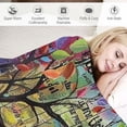 thumbnail image 3 of JEUXUS Rainbow Tree Flannel Throw Blanket for All Seasons Excellent Hand Feel Blanket 50x60in, 3 of 6
