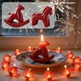 thumbnail image 1 of Velas Esféricas Adorno de 1 vela con aroma Red Colt Cera de Soja para Año Nuevo y Regalo de Año Nuevo para la decoración de la mesa y los detalles de fiesta 3.9x3.5x1.5" JASKFLY, 1 of 8