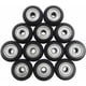 thumbnail image 1 of Polea de plástico grande de 12 piezas con rodamientos Perlin para impresora 3D, compatible con CR-10, CR-10S, enrutador CNC híbrido negro, 1 of 5