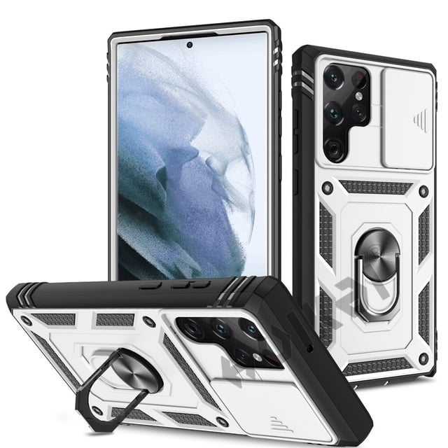 Funda para Samsung S23 Ultra, S22, S21, S20 FE, Note 20 Plus, A54, A53, A33, A52S, A52, 5G, resistente, con cámara, 360 grados xuanjing unisex