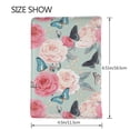 thumbnail image 3 of Pofeuu Roses and Butterflies Print Travel Document Organizer Passport Holder Men Women for Family (6.5 in x 4.5 in),Wallet Holder Credit Card Clutch Bag Case, 3 of 5