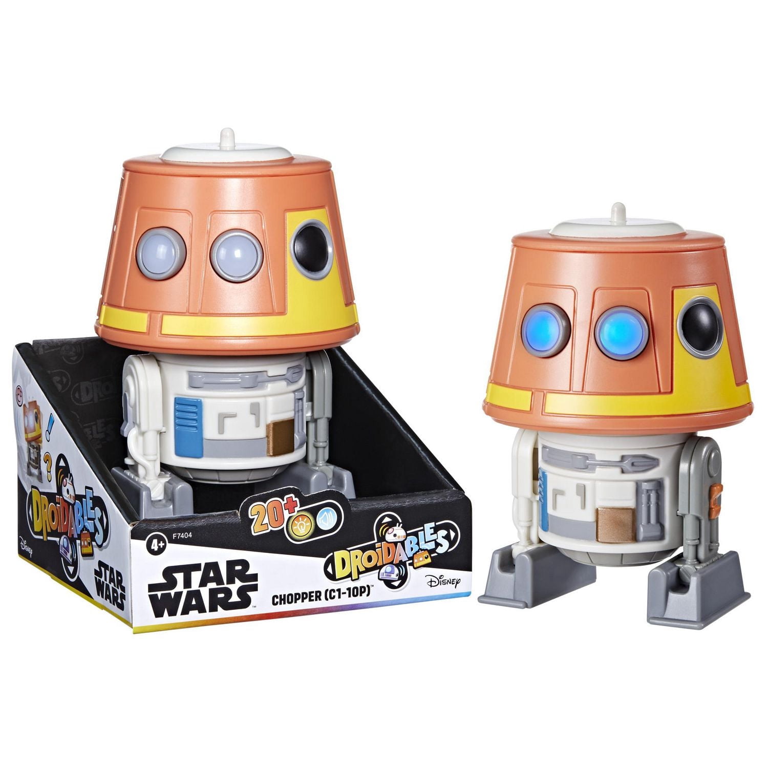 Star Wars Droidables Chopper (C1-10P), figurine électronique Star Wars, jouets interactifs (10 cm)