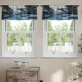 thumbnail image 2 of LALILO Kitchen Curtain Valance Colorful Geometric Ikat Rod Pocket Window Curtain 52"x 18" Set of 2, 2 of 7
